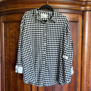 Formidable D.A.R. Handmade Gingham Button Down Top